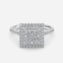 1 carat princess cut diamond with halo