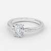 1.6 carat oval diamond ring