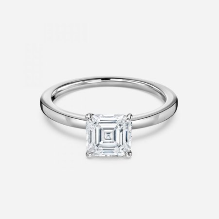 Jiani Asscher Solitaire Engagement Ring