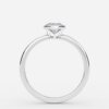 bezel set marquise engagement ring