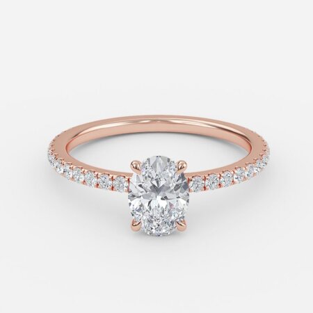 Winston Oval Dainty Engagement Ring
