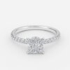 hidden halo princess engagement ring