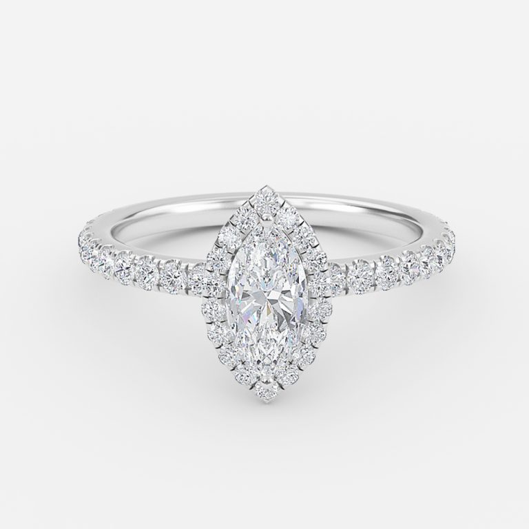 marquise diamond halo