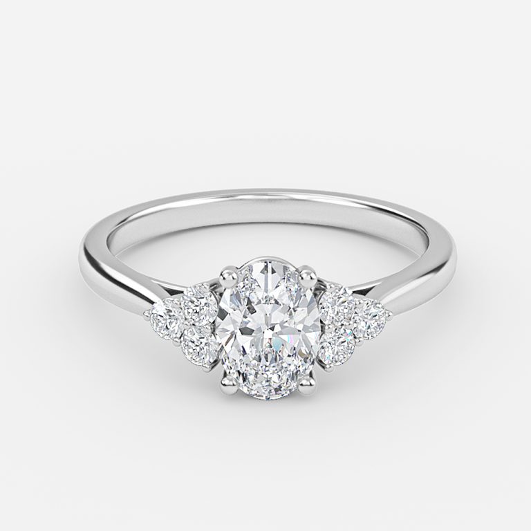 oval cluster ring