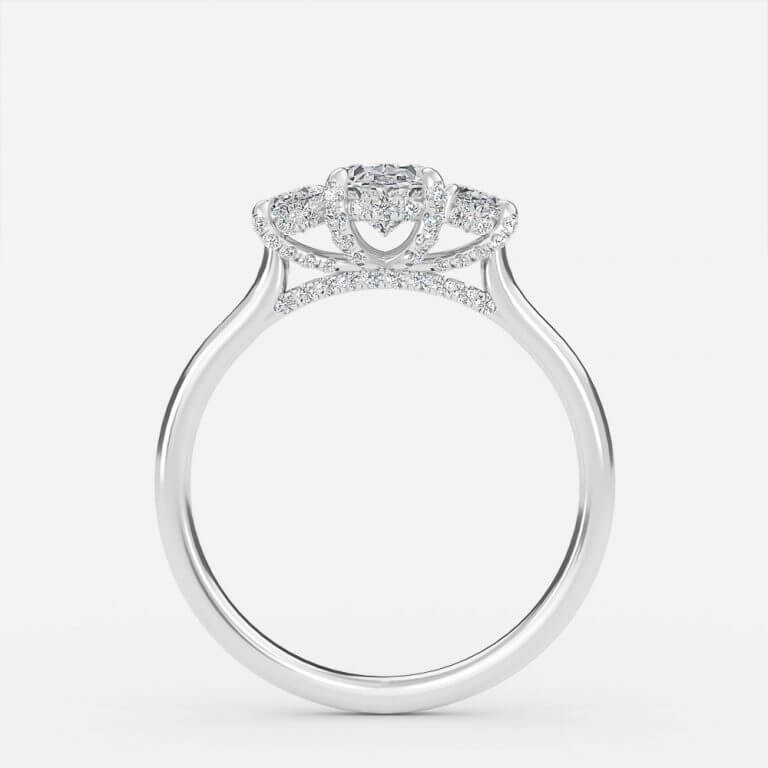 oval diamond wedding ring