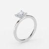 princess cut diamond solitaire ring