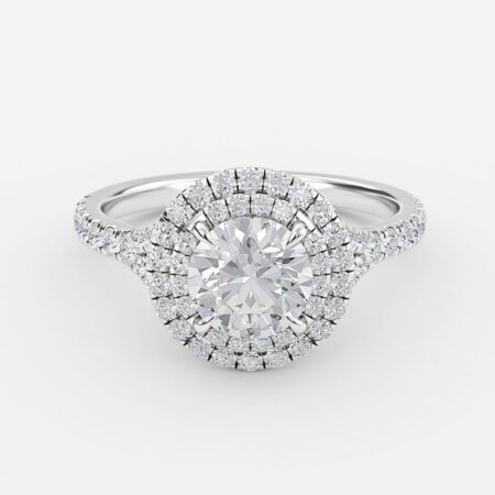 Aalia Round Halo Engagement Ring