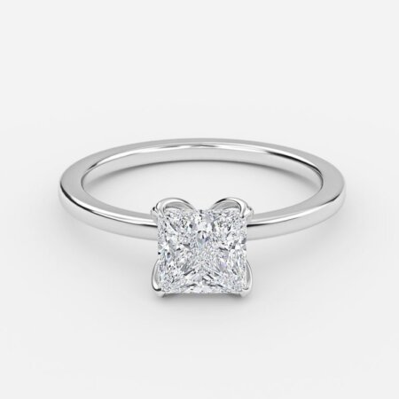 solitaire cut diamond ring