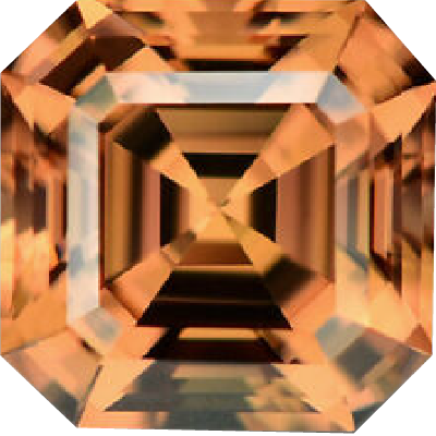 ASSCHER Cut 1.50 CARAT orange COLOR VS1 Clarity Lab Grown Diamond