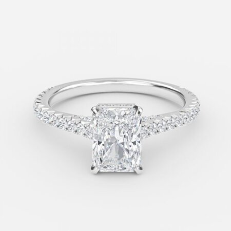 Charles Radiant Hidden Halo Engagement Ring