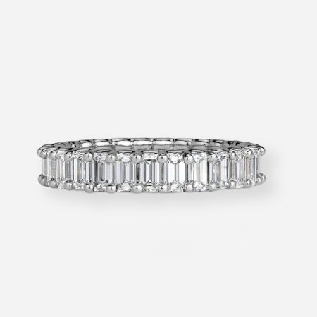 emerald cut eternity ring
