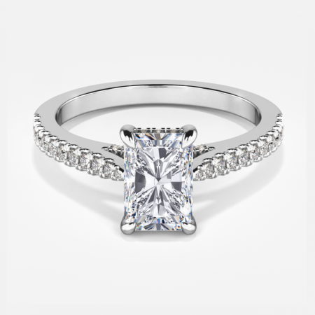 Veronica Radiant Hidden Halo Engagement Ring