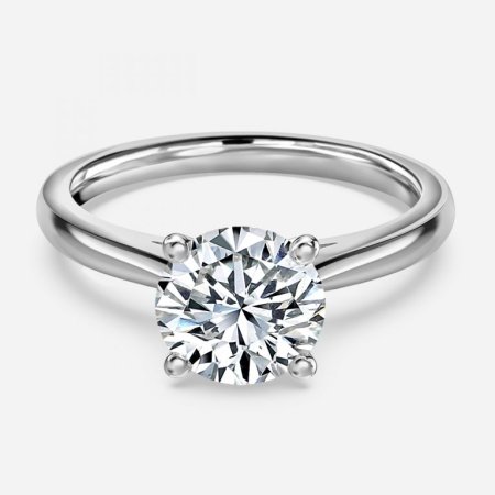 Vera Round Solitaire Engagement Ring