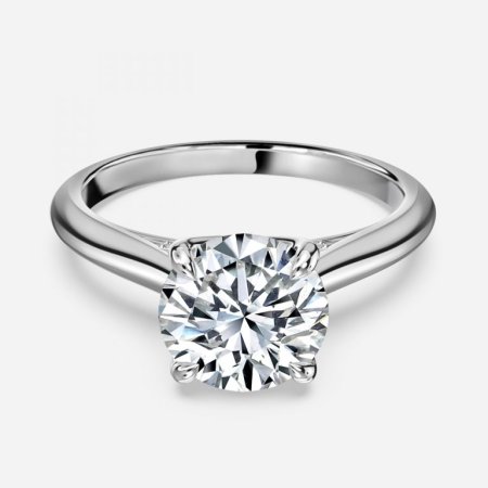 Kensley Round Hidden Halo Engagement Ring