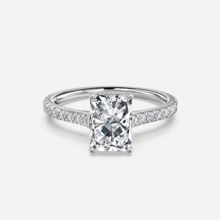 Nanami Radiant Hidden Halo Engagement Ring