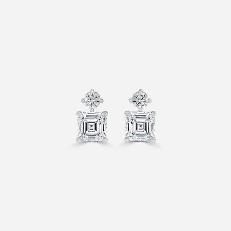 Drop Asscher Earrings