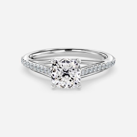 Heni Cushion Diamond Band Engagement Ring