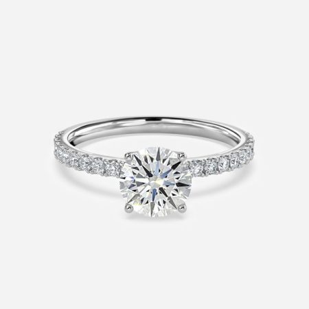 Lepidus Round Hidden Halo Engagement Ring