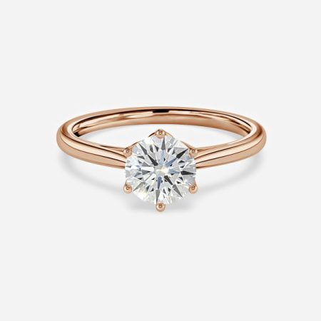 Perion Round Solitaire Engagement Ring