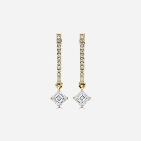 Sia Asscher Hoop Earrings