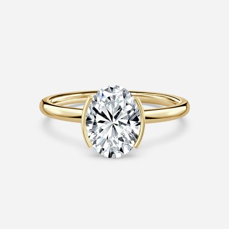 Augusta Oval Bezel Engagement Ring