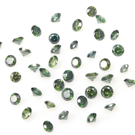 green round shaped diamond
