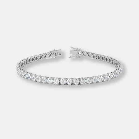 3ct 4 Prong Round Lab Diamond Tennis Bracelet